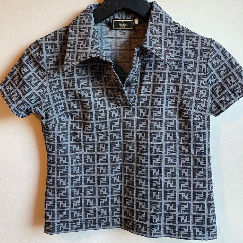 Womens Vintage Fendi Zucca Monogram Top - Never Worn